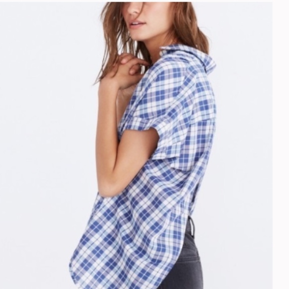 SOLD Madewell Plaid Over-sized Button Down NWOT - Picture 5 of 5